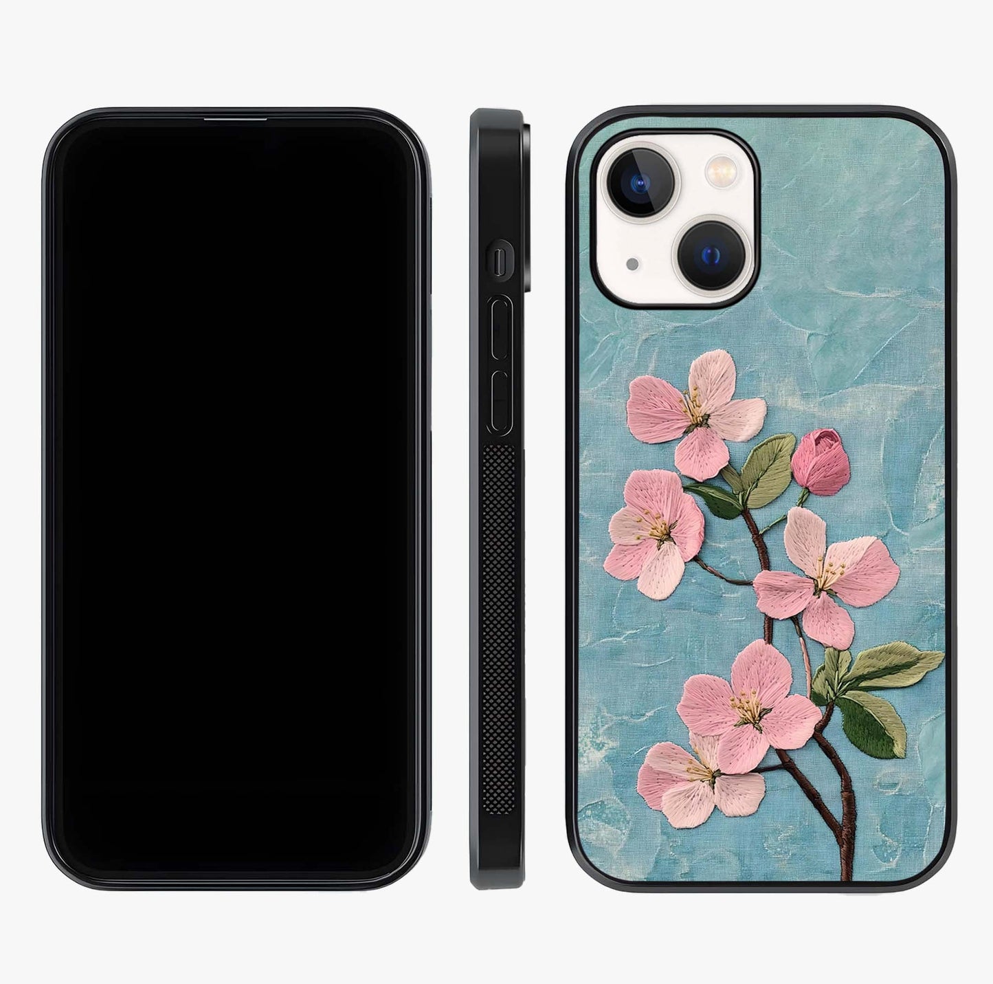 Threaded Blossom Breeze Glass Case displayed upright for full design visibility and premium finish.