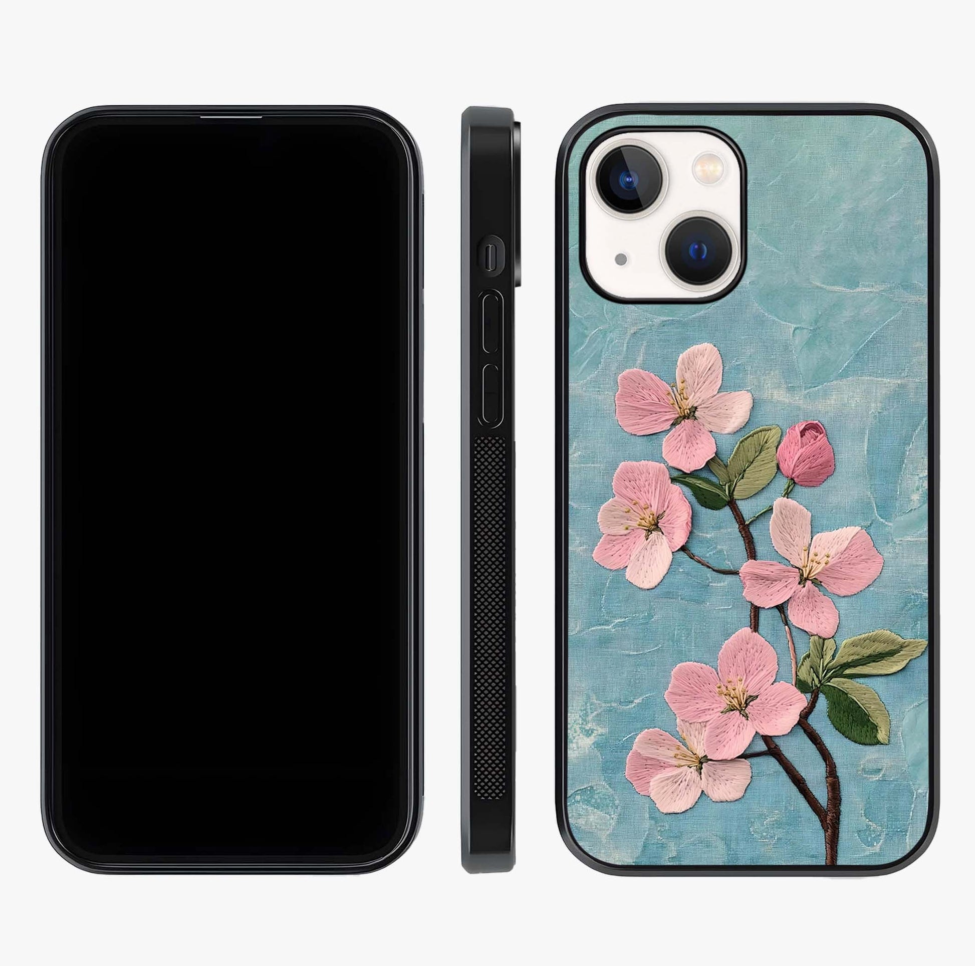 Threaded Blossom Breeze Glass Case displayed upright for full design visibility and premium finish.