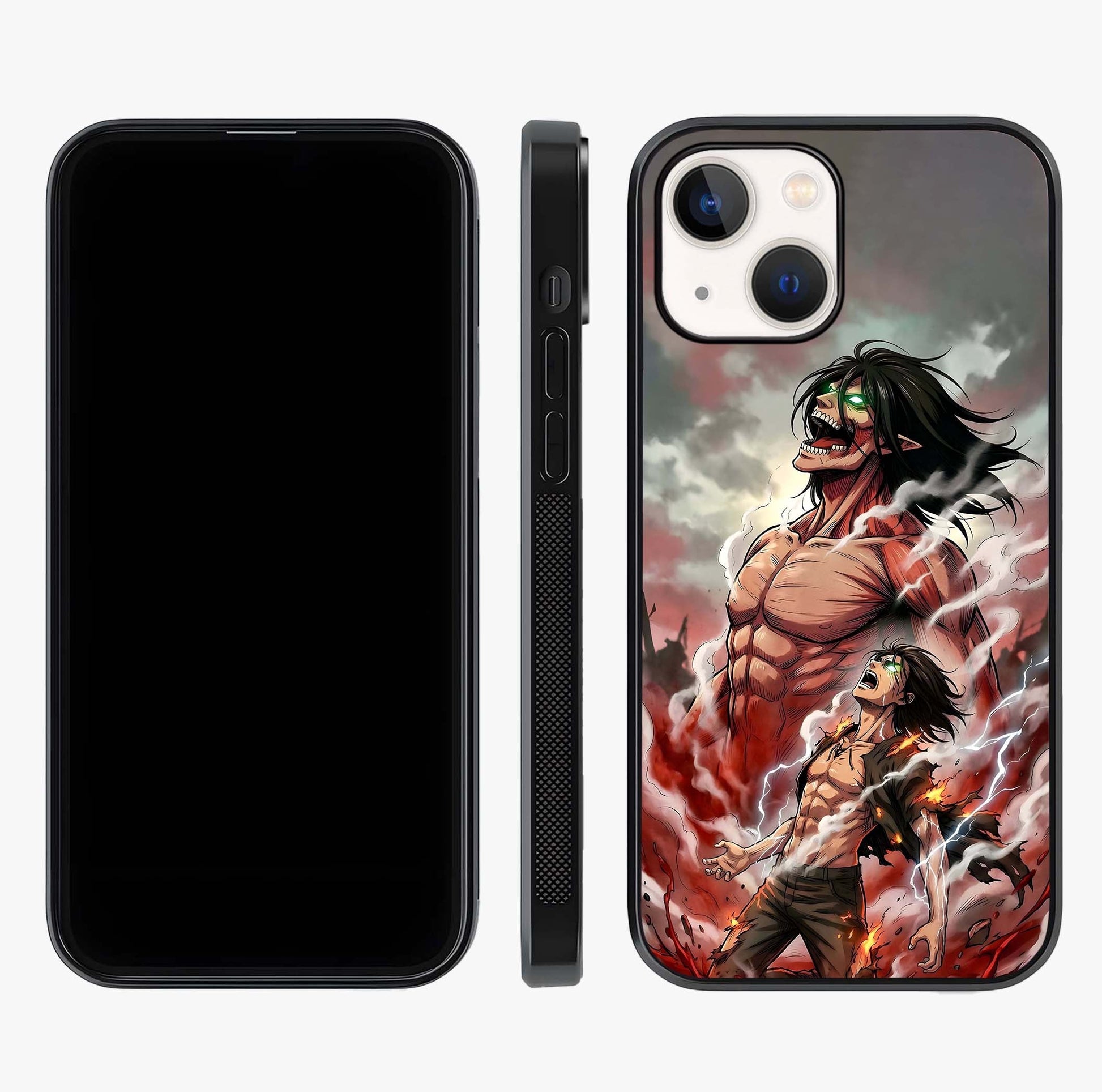 Titan Awakening Fury Glass Case displayed upright for full design visibility and premium finish.