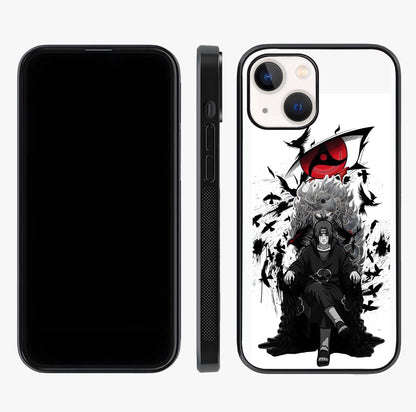Uchiha Shadow Throne Glass Case displayed upright for full design visibility and premium finish.