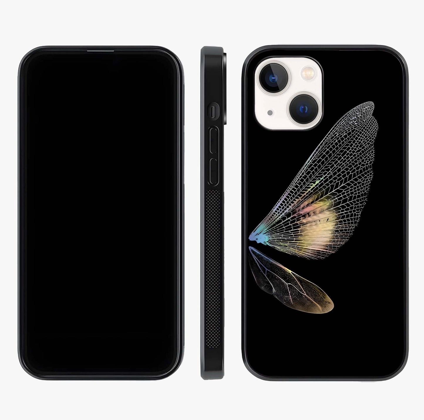 Whispers Of Wings Glass Case displayed upright for full design visibility and premium finish.