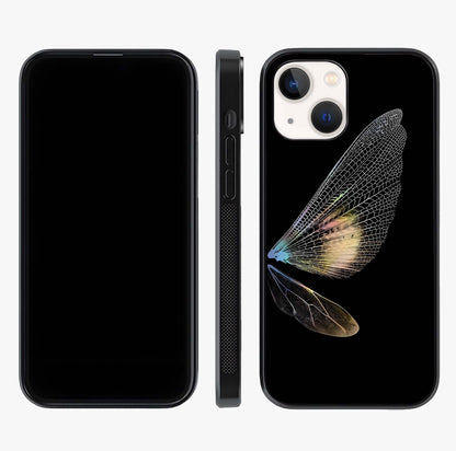 Whispers Of Wings Glass Case displayed upright for full design visibility and premium finish.
