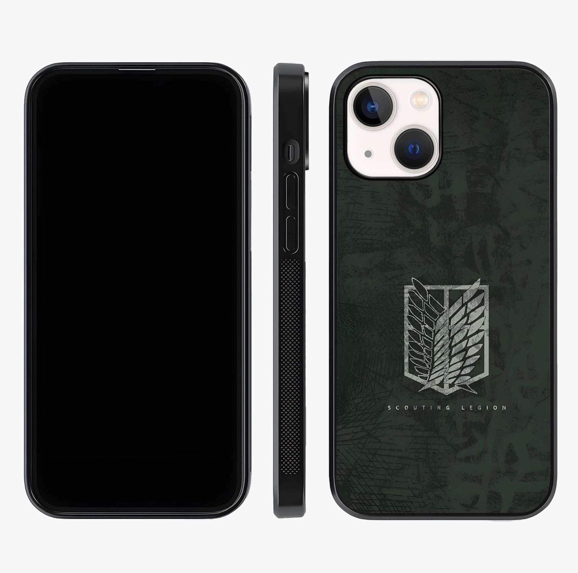 Wings Of Freedom Glass Case displayed upright for full design visibility and premium finish.
