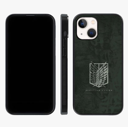 Wings Of Freedom Glass Case displayed upright for full design visibility and premium finish.