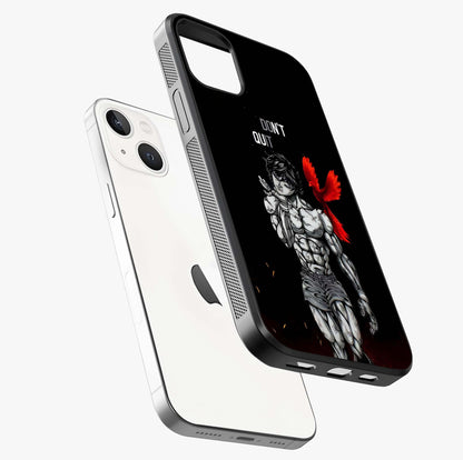 Rise Beyond Limits Glass Case laid diagonally highlighting side profile, edges and glossy glass shine.
