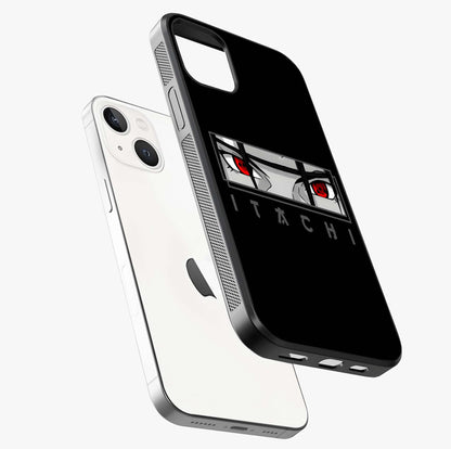 Scarlet Gaze Dominance Glass Case laid diagonally highlighting side profile, edges and glossy glass shine.