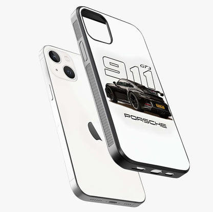 Turbo Legacy Icon Glass Case laid diagonally highlighting side profile, edges and glossy glass shine.