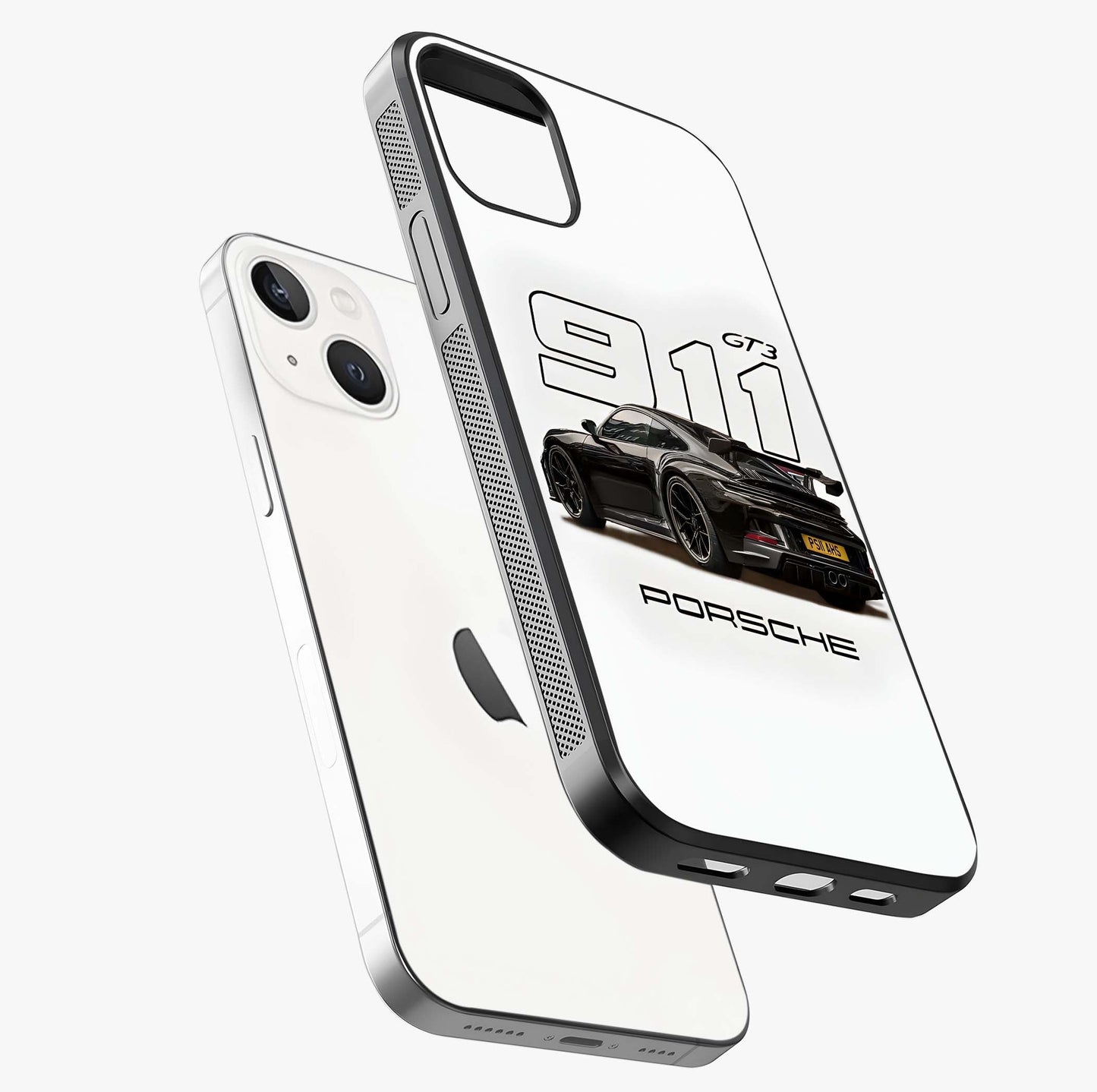 Turbo Legacy Icon Glass Case laid diagonally highlighting side profile, edges and glossy glass shine.