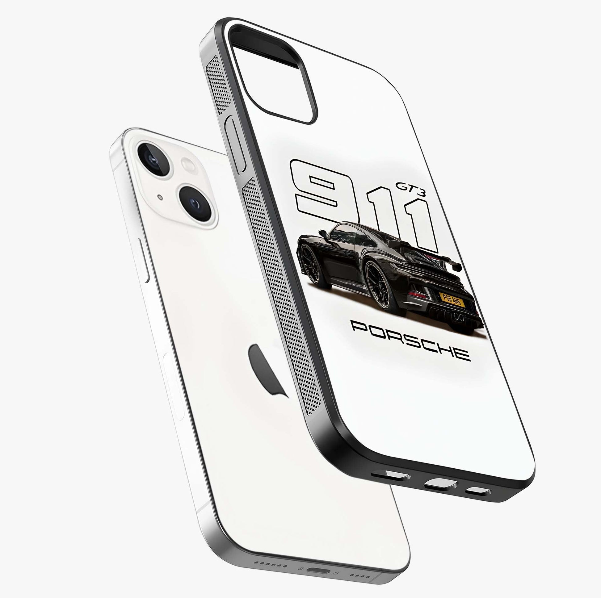 Turbo Legacy Icon Glass Case laid diagonally highlighting side profile, edges and glossy glass shine.