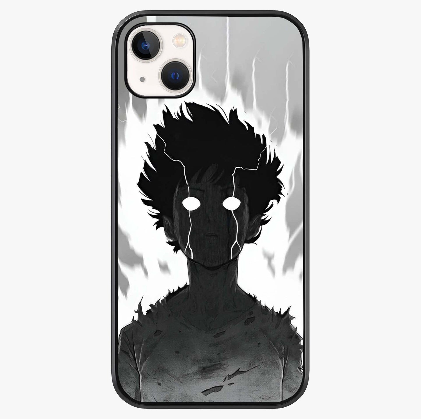 Awakened Inner Rage Glass Case showing full back design in clean flat view with glossy glass finish.