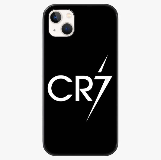 Cr7 Elite Strike Glass Case showing full back design in clean flat view with glossy glass finish.