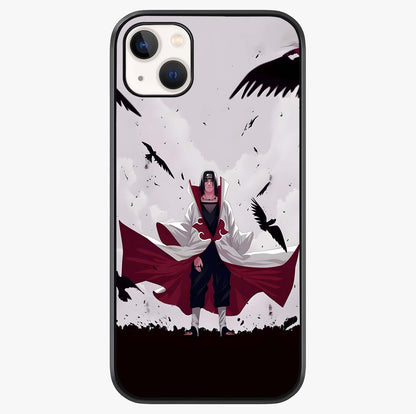 Crimson Crow Ascension Glass Case showing full back design in clean flat view with glossy glass finish.