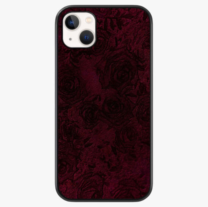 Crimson Fade Flow Glass Case showing full back design in clean flat view with glossy glass finish.