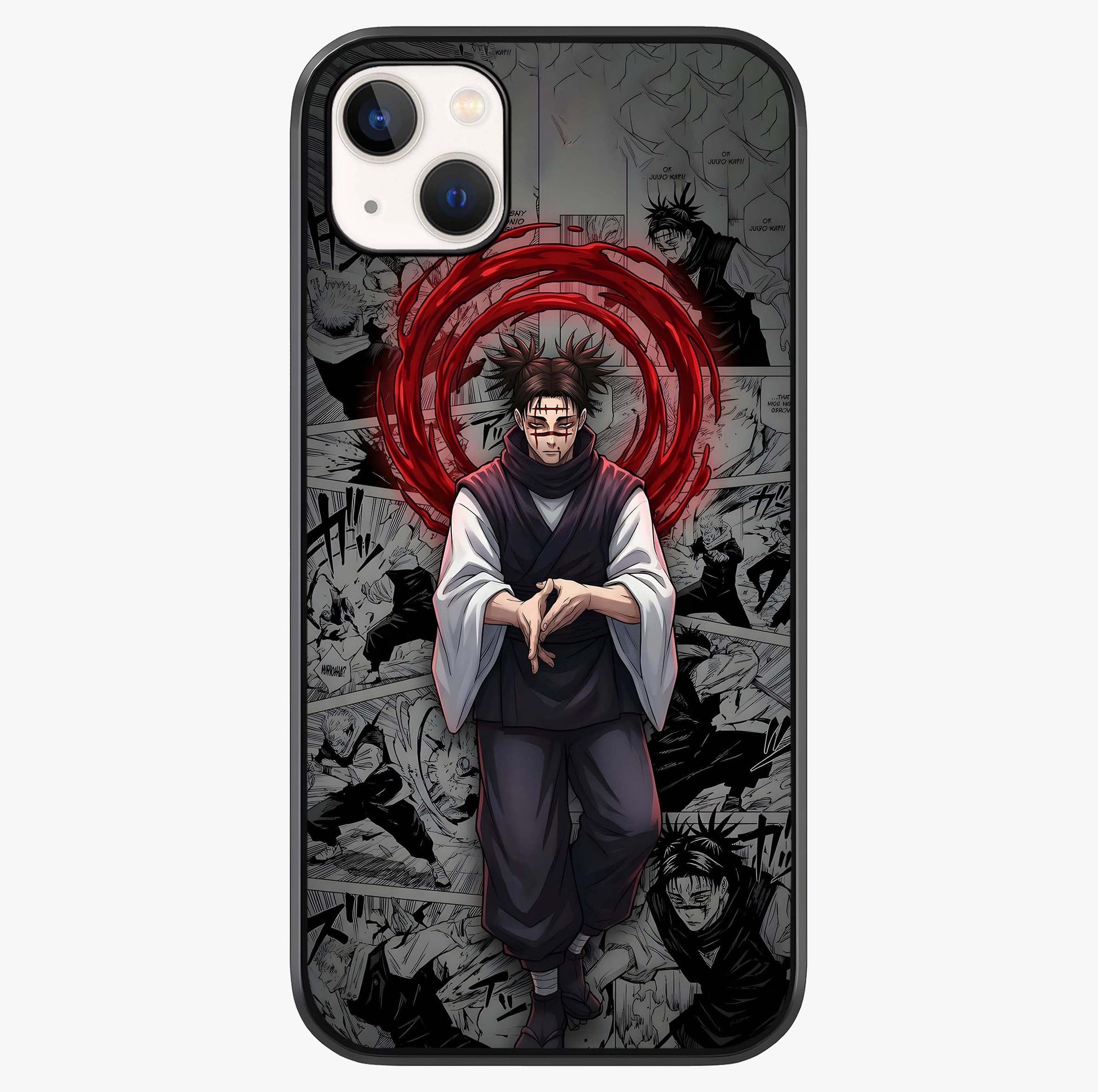 Cursed Ritual Ascension Glass Case showing full back design in clean flat view with glossy glass finish.