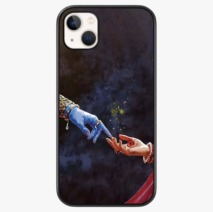 Divine Touch Eternal Glass Case showing full back design in clean flat view with glossy glass finish.