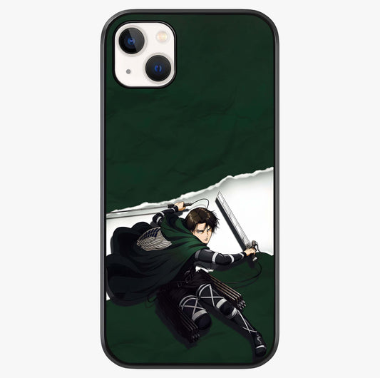 Emerald War Vanguard Glass Case showing full back design in clean flat view with glossy glass finish.
