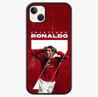 Goal Celebration Legacy Glass Case showing full back design in clean flat view with glossy glass finish.