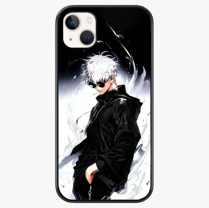 Limitless Shadow King Glass Case showing full back design in clean flat view with glossy glass finish.