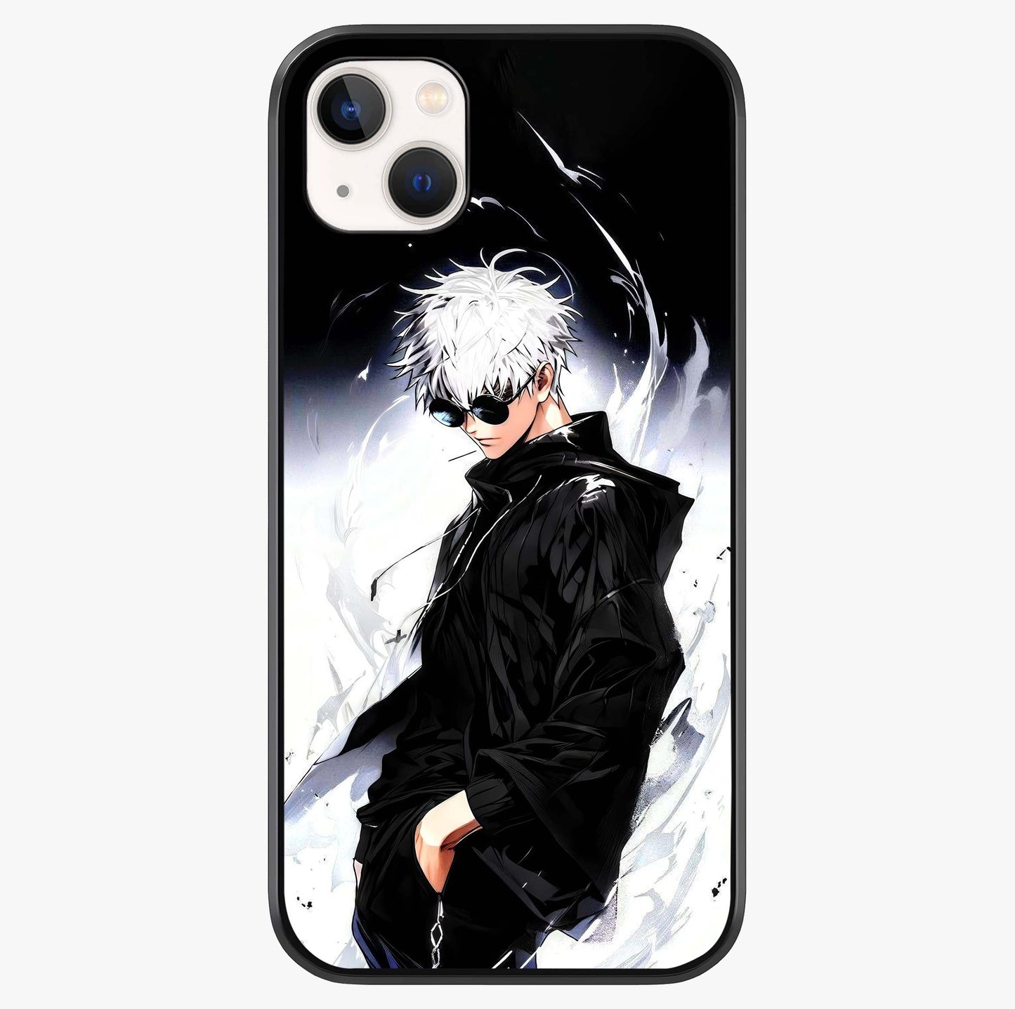 Limitless Shadow King Glass Case showing full back design in clean flat view with glossy glass finish.