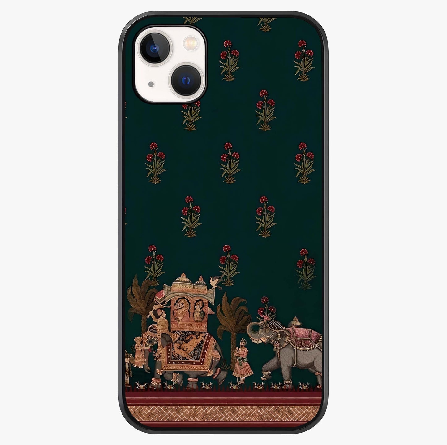 Macmerise Glass Case showing full back design in clean flat view with glossy glass finish.