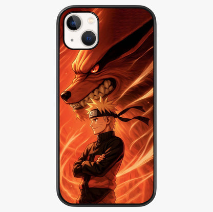 Nine Tails Legacy Glass Case showing full back design in clean flat view with glossy glass finish.