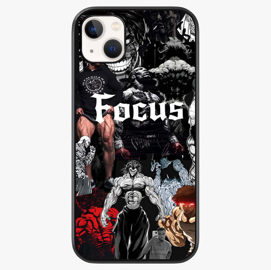 Relentless Power Focus Glass Case showing full back design in clean flat view with glossy glass finish.