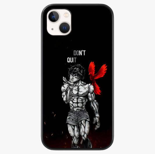 Rise Beyond Limits Glass Case showing full back design in clean flat view with glossy glass finish.