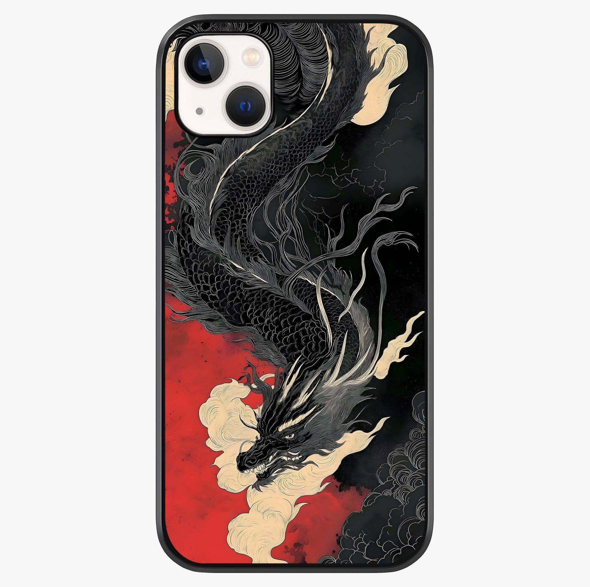 Shadow Dragon Fury Glass Case showing full back design in clean flat view with glossy glass finish.