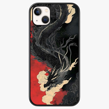 Shadow Dragon Fury Glass Case showing full back design in clean flat view with glossy glass finish.
