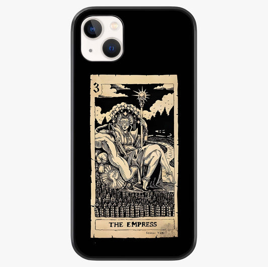 The Empress Glass Case showing full back design in clean flat view with glossy glass finish.