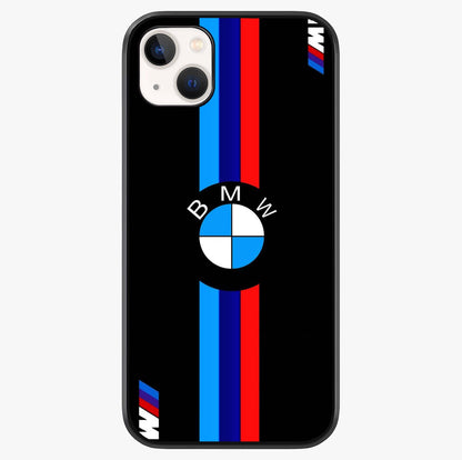 Turbo Bmw Beast Glass Case showing full back design in clean flat view with glossy glass finish.