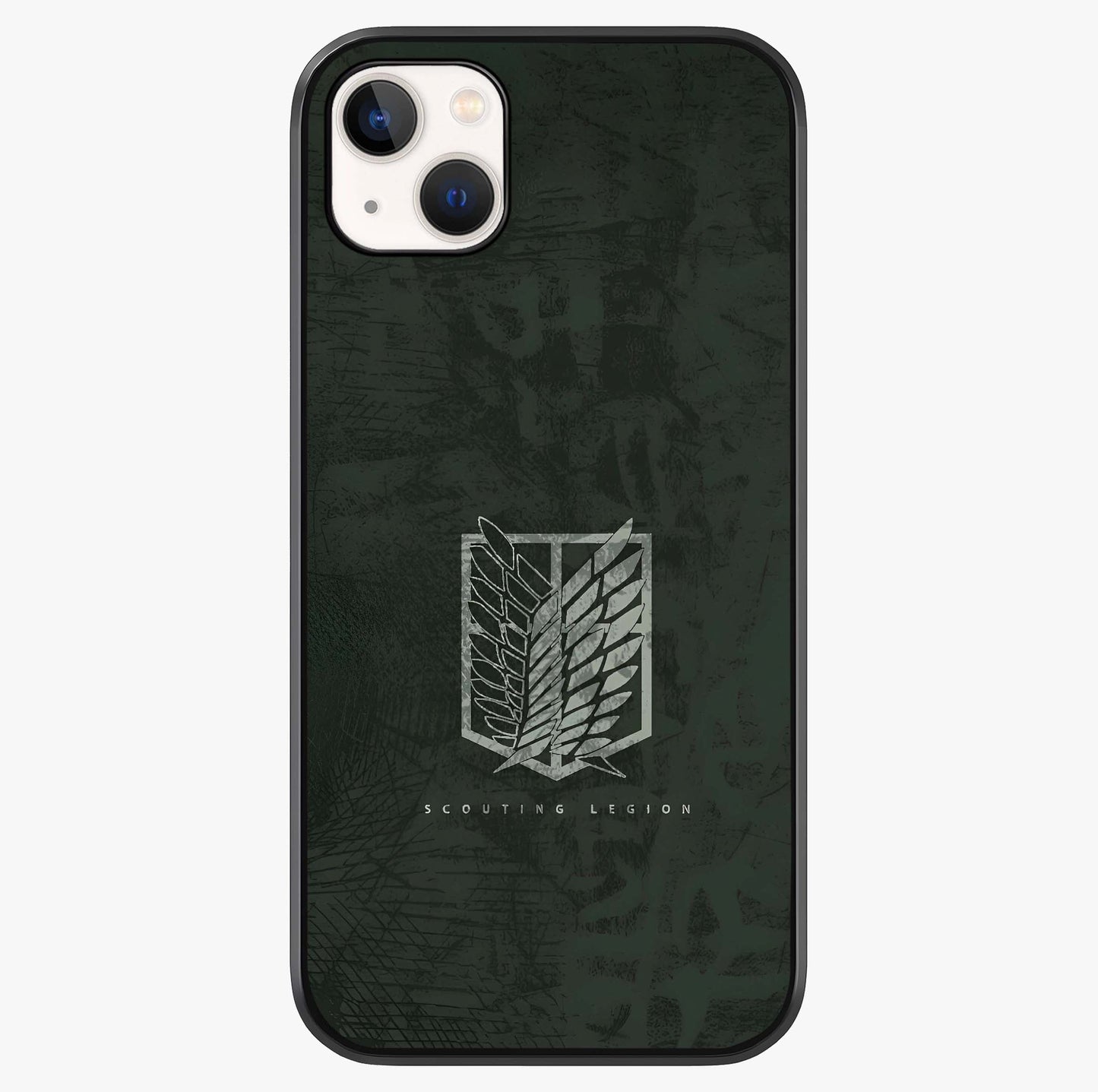 Wings Of Freedom Glass Case showing full back design in clean flat view with glossy glass finish.