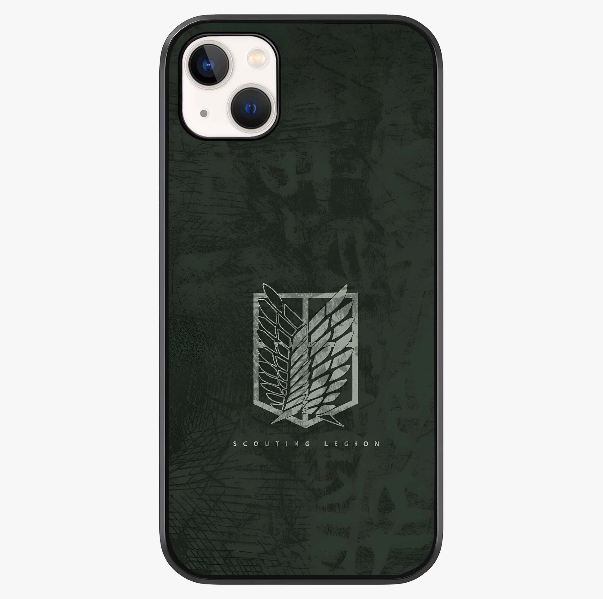 Wings Of Freedom Glass Case showing full back design in clean flat view with glossy glass finish.