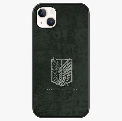 Wings Of Freedom Glass Case showing full back design in clean flat view with glossy glass finish.