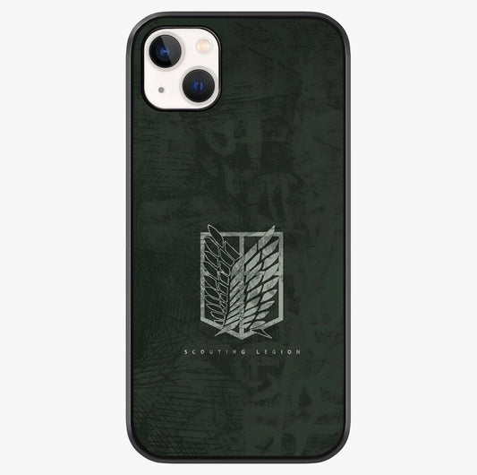 Wings Of Freedom Glass Case showing full back design in clean flat view with glossy glass finish.