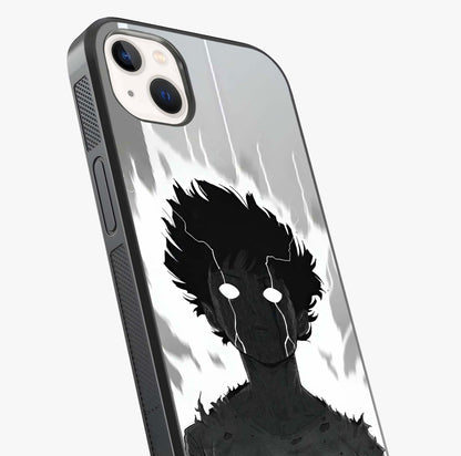 Awakened Inner Rage Glass Case captured at a warm angle highlighting gloss, texture and premium glass finish.