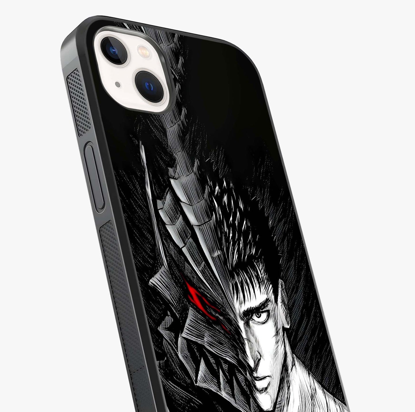 Berserker Blood Oath Glass Case captured at a warm angle highlighting gloss, texture and premium glass finish.