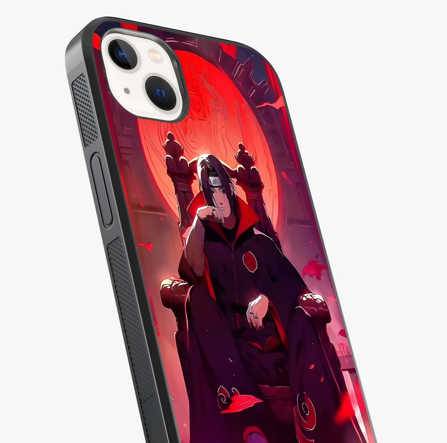 Blood Moon Sovereign Glass Case captured at a warm angle highlighting gloss, texture and premium glass finish.