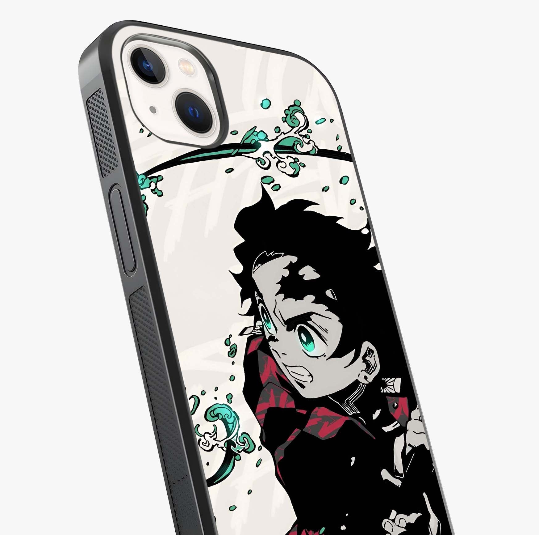 Demon Slayer Glass Case captured at a warm angle highlighting gloss, texture and premium glass finish.