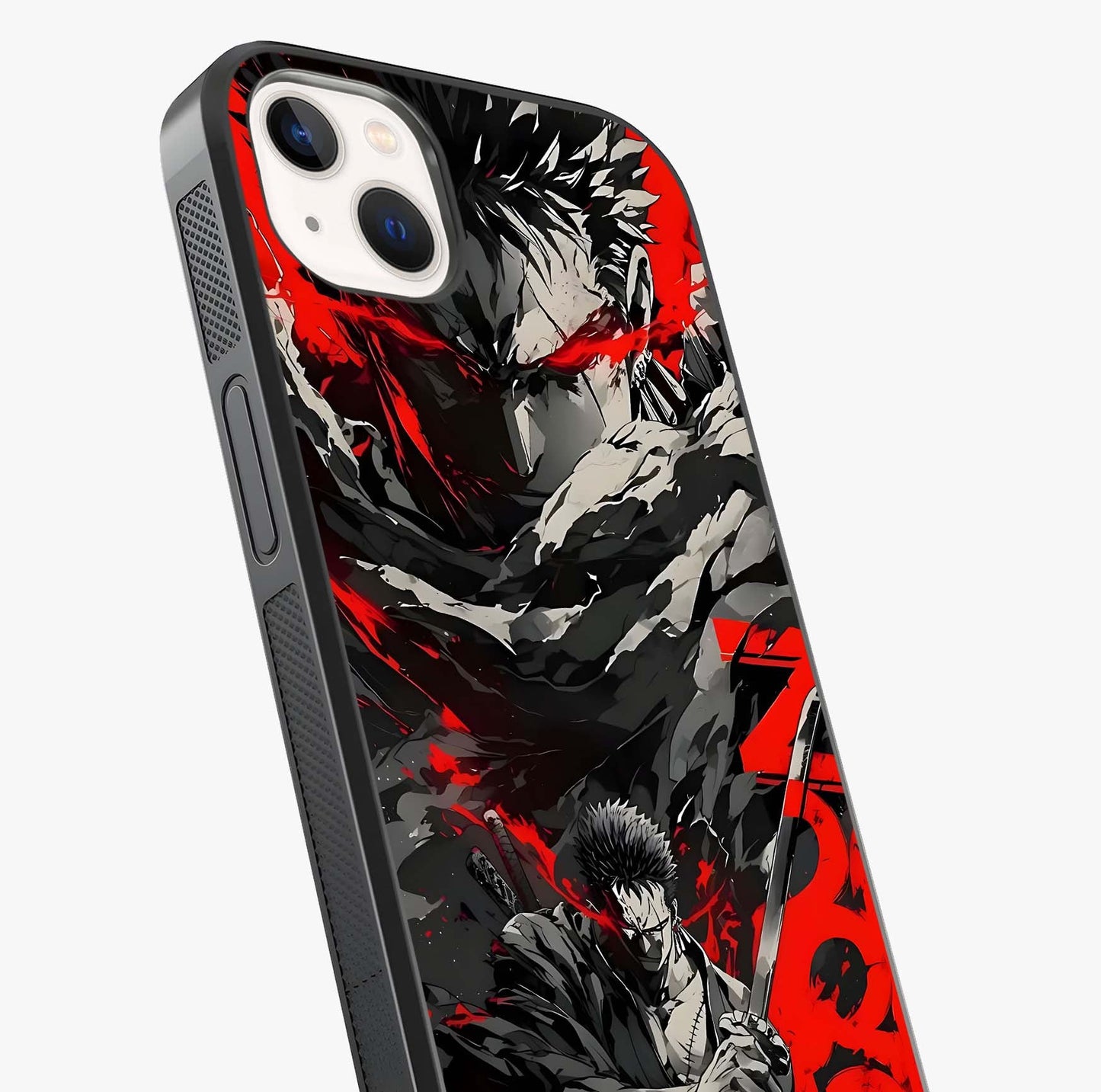 Demon Sword Resolve Glass Case captured at a warm angle highlighting gloss, texture and premium glass finish.