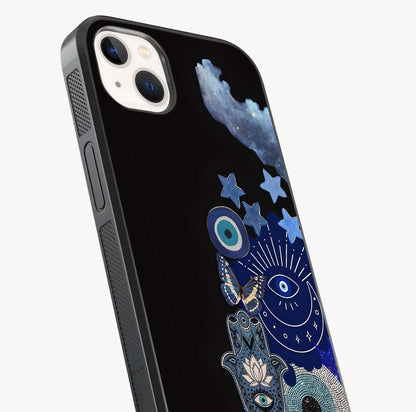 Galactic Charm Cluster Glass Case captured at a warm angle highlighting gloss, texture and premium glass finish.