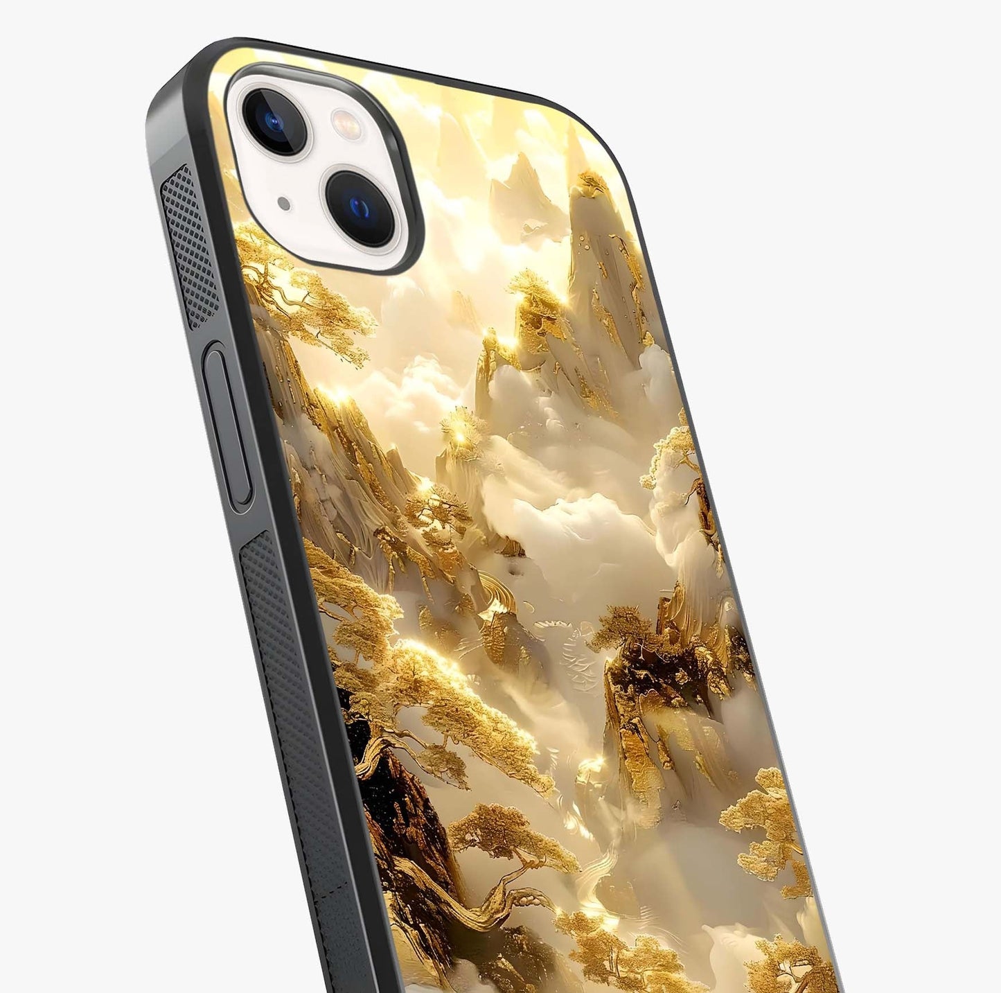 Gates Of Illumination Glass Case captured at a warm angle highlighting gloss, texture and premium glass finish.