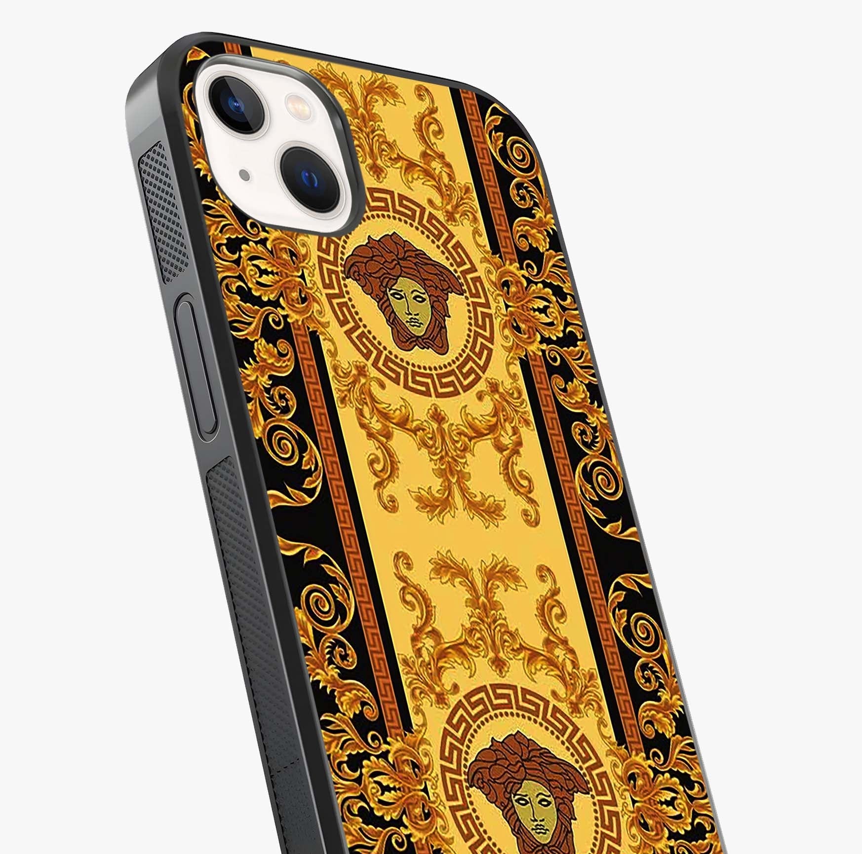 Golden Royal Heritage Glass Case captured at a warm angle highlighting gloss, texture and premium glass finish.