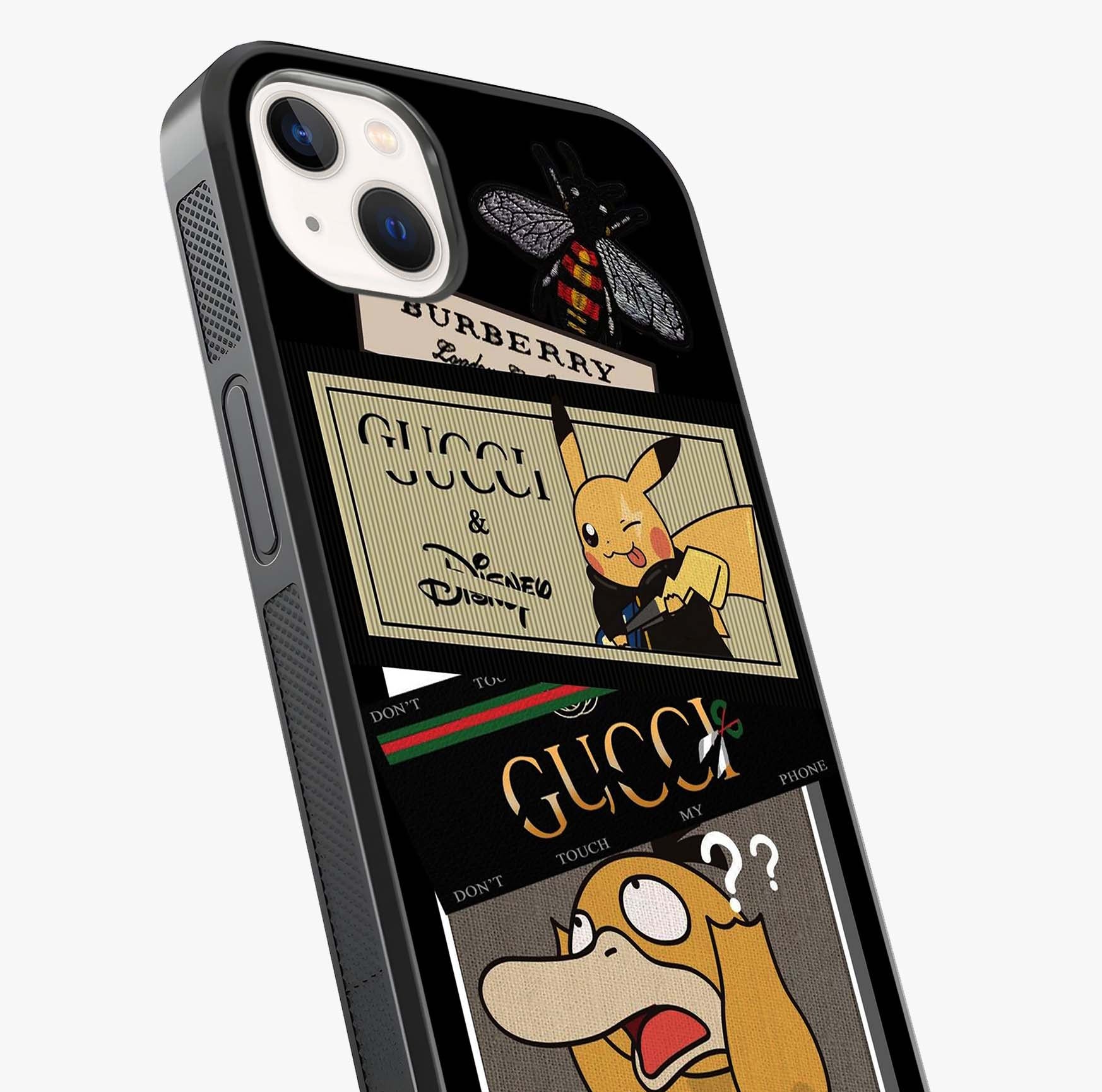 Gucci Play Mashup Glass Case captured at a warm angle highlighting gloss, texture and premium glass finish.