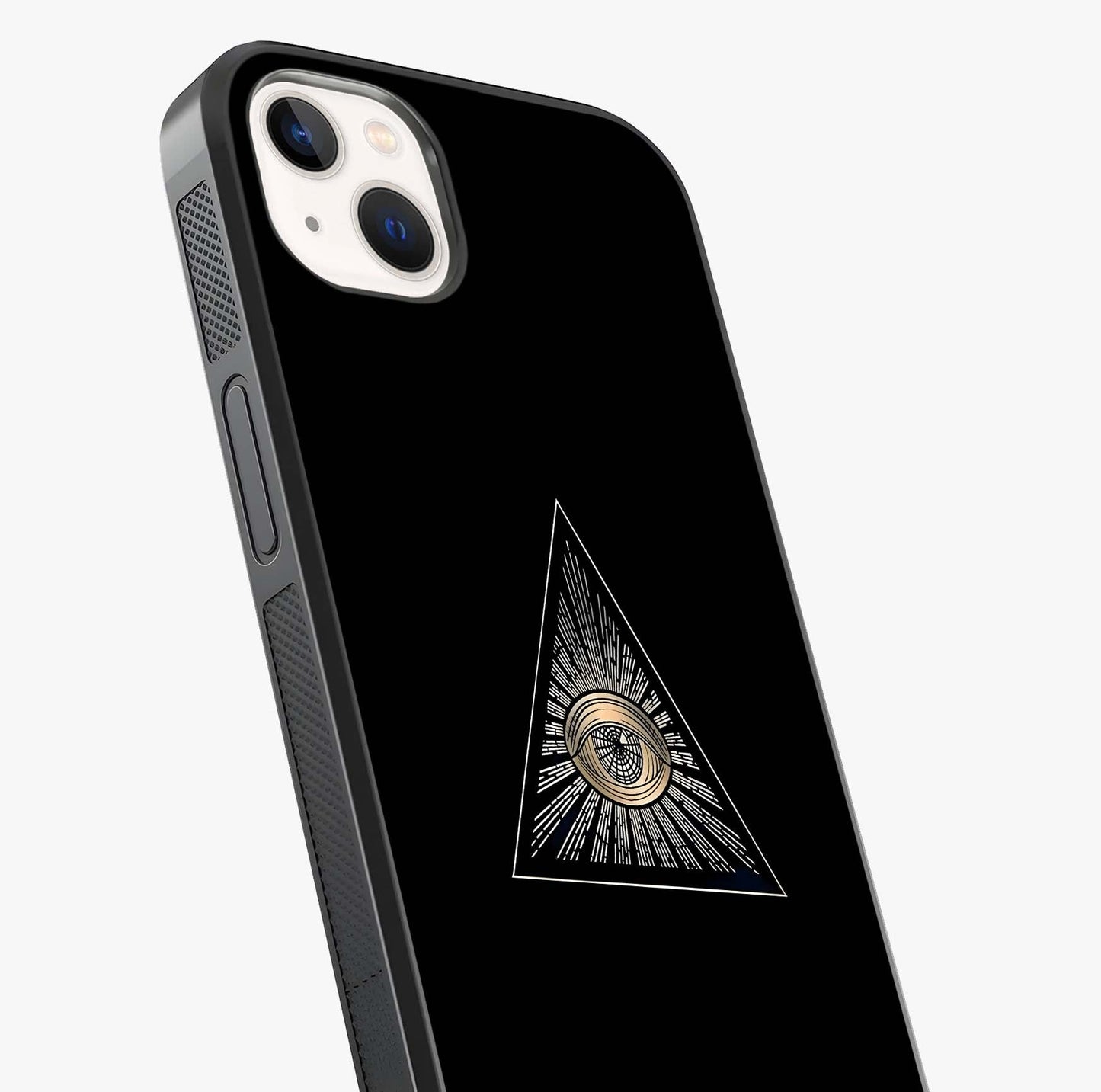 Illuminati Evil Glass Case captured at a warm angle highlighting gloss, texture and premium glass finish.