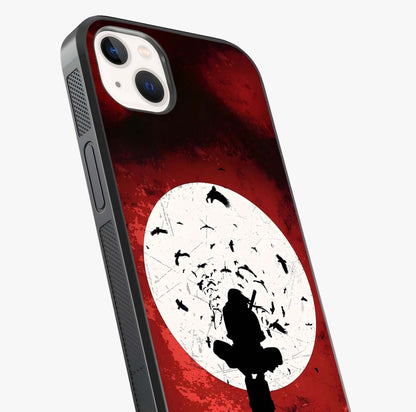 Itachi Limited Edition Naruto Anime Glass Case captured at a warm angle highlighting gloss, texture and premium glass finish.