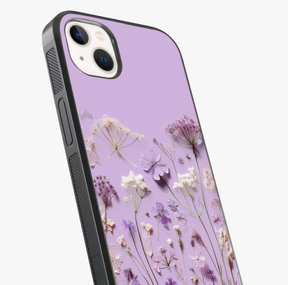 Lavender Blossom Dream Glass Case captured at a warm angle highlighting gloss, texture and premium glass finish.