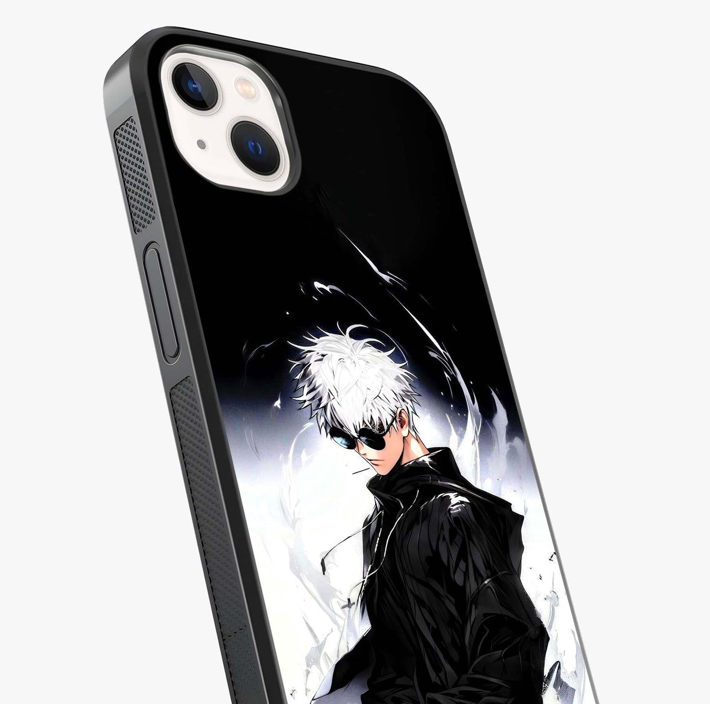 Limitless Shadow King Glass Case captured at a warm angle highlighting gloss, texture and premium glass finish.