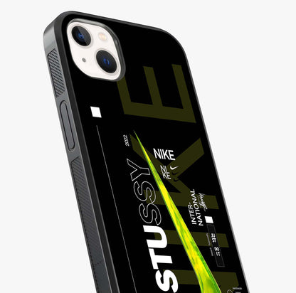Neon Street Edition Glass Case captured at a warm angle highlighting gloss, texture and premium glass finish.