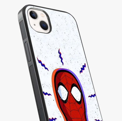 Omg Spiderman Glass Case captured at a warm angle highlighting gloss, texture and premium glass finish.